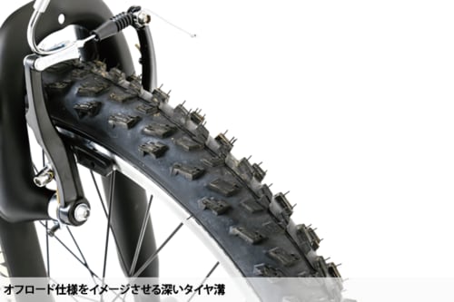 6位: オフロード走行をイメージしたブロックタイヤ装着のレジャー系