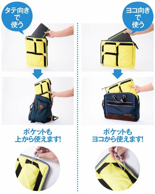 どんなカバンに入れても即戦力！ オン＆オフ対応のバッグインバッグ イメージ