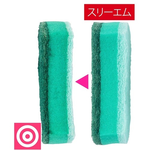 耐久性:かたいだけあり頑丈 キッチンスポンジおすすめ イメージ