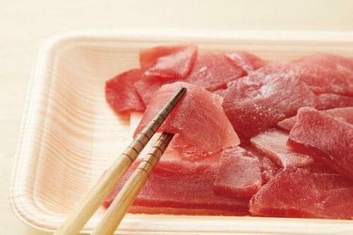 テスト2:薄切り肉・刺身解凍テスト