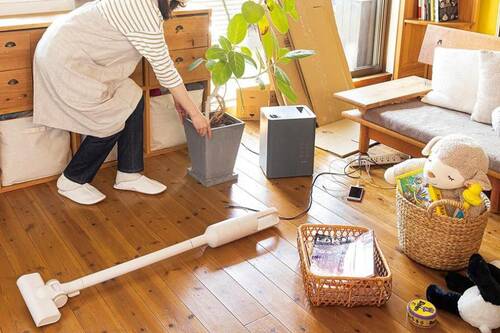 Before:掃除のたびに重たい物の持ち運びが発生 イメージ