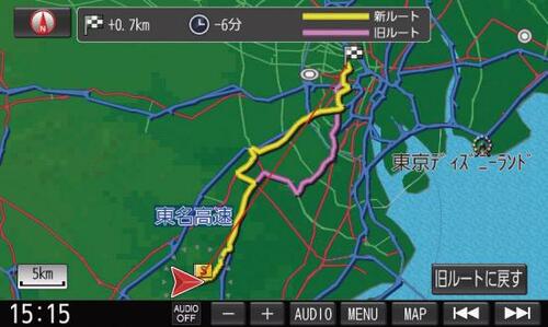 【おすすめ②】VICS WIDE情報をもとに渋滞を回避 イメージ