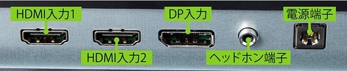 【接続端子】 ゲーミングモニターおすすめ イメージ