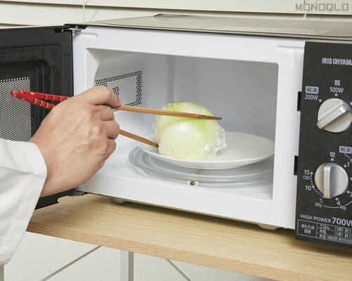 3：電子レンジで加熱 600Wで6〜8分が目安 炒め玉ねぎおすすめ イメージ