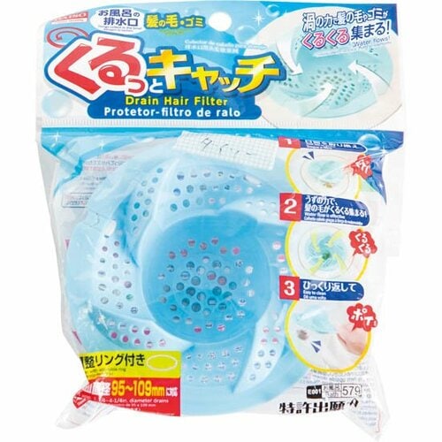 ダイソー(DAISO):髪の毛・ゴミくるっとキャッチ:排水口グッズ