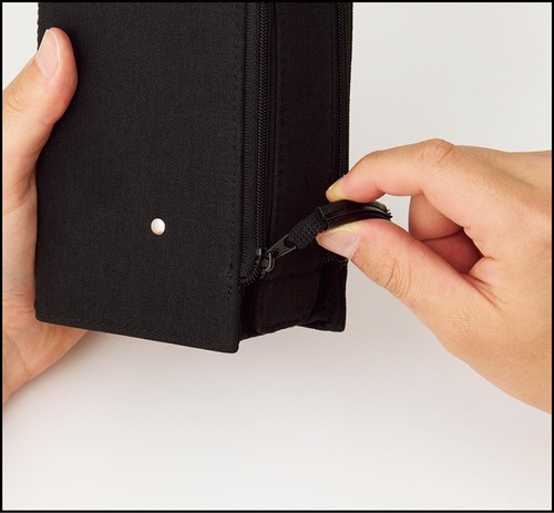 開閉のファスナーが使いやすい 立つペンケースおすすめ イメージ2