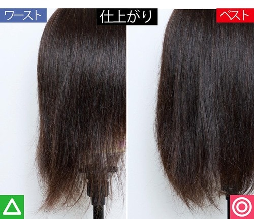 仕上がり：しっとりまとまり見た目もキレイ オールインワンシャンプーおすすめ イメージ