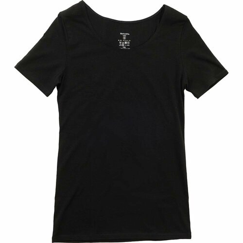 レディース用あったかインナーおすすめ ベルメゾン Hotcott 綿混あったかインナー・クルーネック三分袖レディース イメージ1