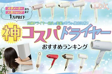 LDK公式】1万円以下で買えるドライヤーのおすすめランキング10選