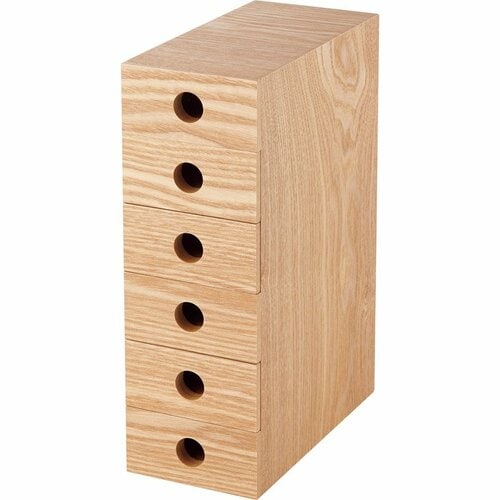 無印良品:MDF小物収納6段:ペン収納