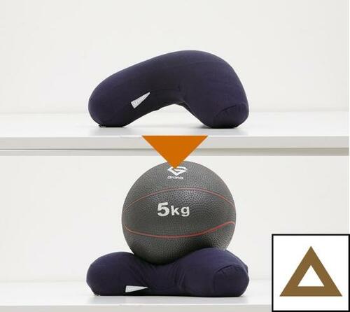 硬さ：△　支えられない 昼寝枕おすすめ イメージ