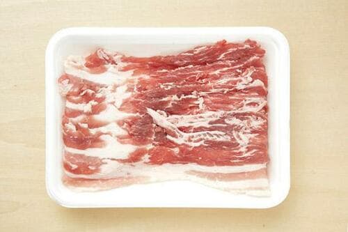 薄切り肉・刺身解凍テストでは全体的に冷凍部分が残った状態で終了