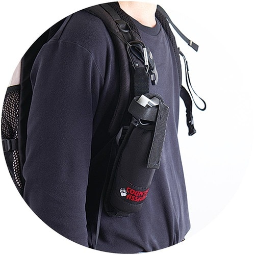 本体をガッチリキープしてくれる クマ撃退スプレーおすすめ イメージ