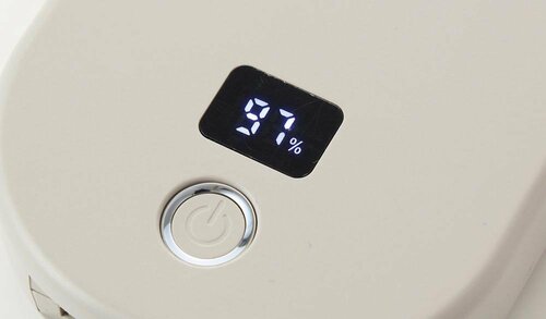 数値の表示で電池の残量を見逃さない ハンディファンおすすめ イメージ