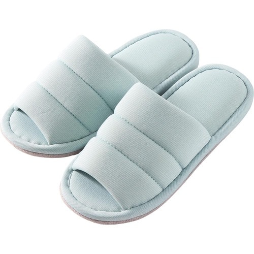  カインズ  甲もひんやり冷感スリッパ グリーン M イメージ1