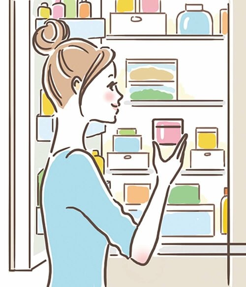 冷蔵庫で保管がベストです オールインワンジェルおすすめ イメージ