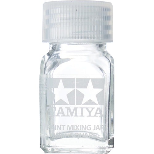 インクの交換や小分けに大活躍！ タミヤ 「スペアボトルミニ（角ビン）」 イメージ