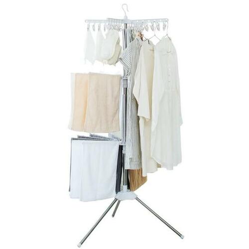 高さ方向を活用できるパラソルタイプ 折りたたみ室内物干しおすすめ イメージ