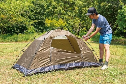 まったくストレスなく設営できた! ワークマンのおすすめキャンプグッズおすすめ イメージ