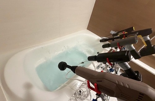 1：バッテリー稼働時間 ハンディ高圧洗浄機おすすめ イメージ