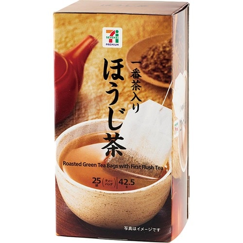 緑茶・ほうじ茶ティーバッグおすすめ セブンプレミアム 一番茶入りほうじ茶 ティーバッグ イメージ