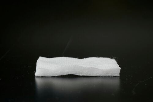 毛羽立ちにくさ:表面の毛羽立ちも全体の崩れもなし コットンおすすめ イメージ