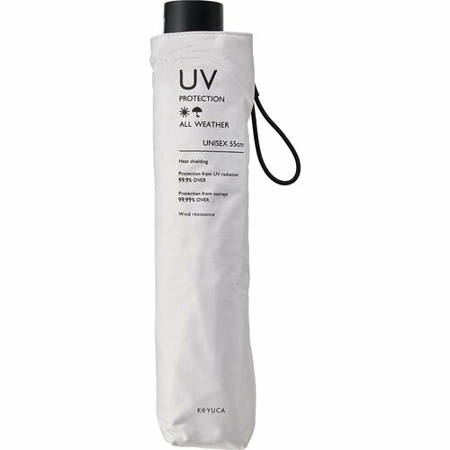 日傘おすすめ ケユカ 折畳傘 遮光耐風 55cm 無地 イメージ2