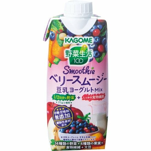 カゴメ:野菜生活100 Smoothie:ベリースムージー 豆乳ヨーグルトMix:グリーンスムージー