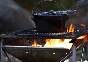 【キャンプ】至福！「スノピ」の焚き火台は即着火できて調理もしやすい逸品でした