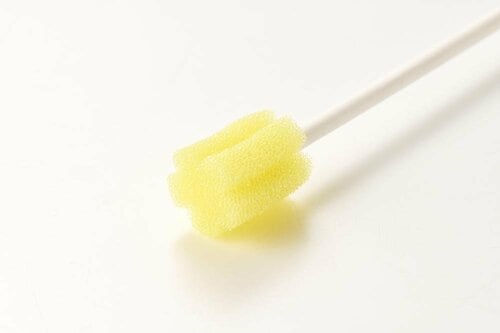口腔ケアスポンジおすすめ カワモト マウスピュア 口腔ケアスポンジ 紙軸 Mサイズ イメージ3