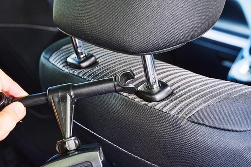 車用スマホホルダーおすすめ ダイソー（MAKER）  バックシートホルダー BK イメージ2