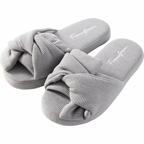  フランフラン  接触冷感 リブクロスルームシューズ イメージ1