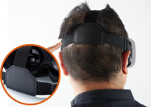 バックのホルダーが面で支えて着用感◎ スマホ用VRゴーグルおすすめ イメージ