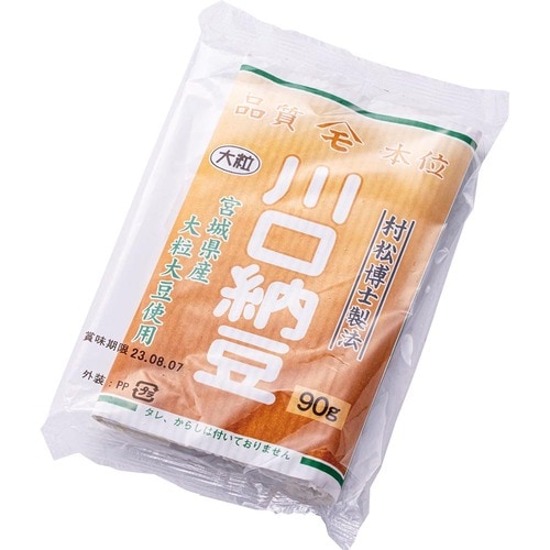 納豆おすすめ 川口納豆 宮城県産 大粒 三つ折納豆 イメージ1