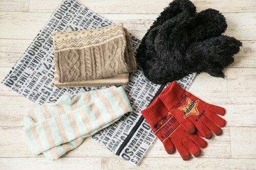 手袋やマフラーがすぐ行方不明になる…… イメージ