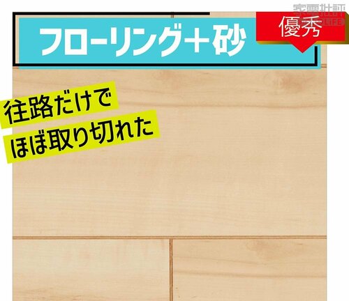 フローリング＋砂：優秀 キャニスター掃除機おすすめ イメージ