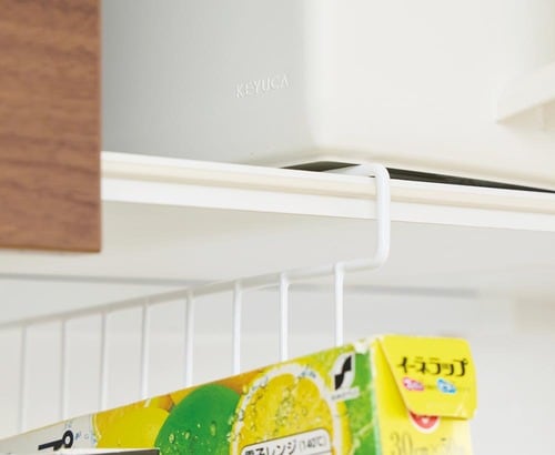 上のボックスが浮いちゃう 吊り下げラックおすすめ イメージ