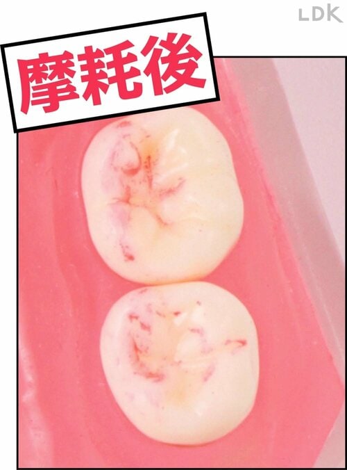 汚れ落ちの変化：摩耗後 歯ブラシおすすめ イメージ