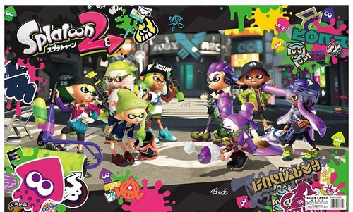 くろがね「スプラトゥーン2柄 デスクマット DM-18ST」 イメージ