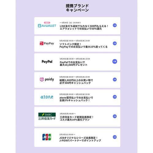 提携ブランドキャンペーン Qoo10クーポンおすすめ イメージ
