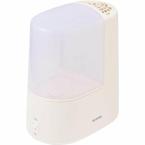 寝室用加湿器おすすめ アイリスオーヤマ スチーム式加湿器 260ml AHM-H26B-C イメージ1