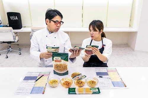 黄えんどうを丸ごと使ったパスタをプロと実食して検証!