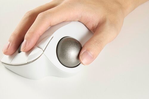 ベアリング搭載で回しやすいボール トラックボールマウスおすすめ イメージ