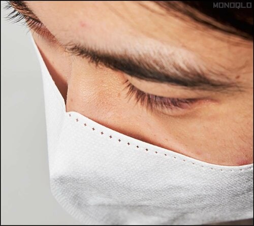 【立体型】上から息が漏れやすいです 大きいサイズのマスクおすすめ イメージ