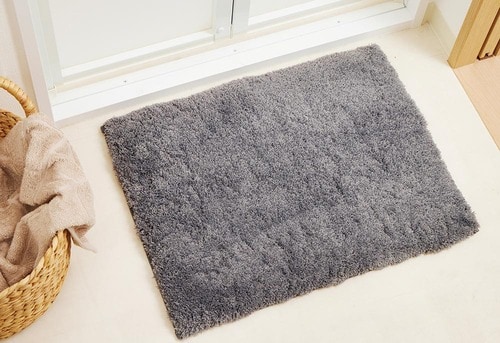ニトリ「高密度仕様でたっぷり吸水バスマット(レッジーナ DGY 45×60)」 イメージ2