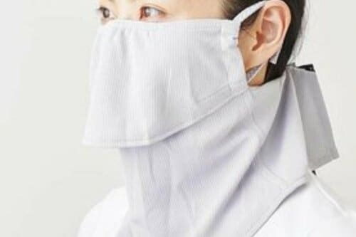 日傘が持てないときも顔まわりの日焼けをしっかり防げる UVカットフェイスカバーおすすめ イメージ
