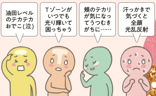 人気のテカリ防止パウダーをテスト イメージ