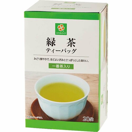 緑茶・ほうじ茶ティーバッグおすすめ ライフ スマイルライフ 緑茶ティーバッグ イメージ