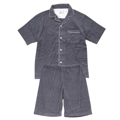 無印のおすすめメンズパジャマおすすめ 無印良品 紳士 着るタオル 両面パイル 半袖パジャマ イメージ