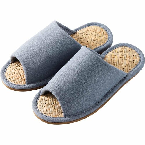  無印良品  イ草スリッパ・前あき イメージ1